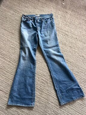 Madewell Medium Blue Flared Jeans